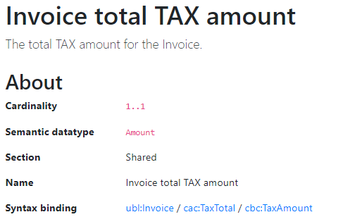 InvoiceTotalTaxAmount