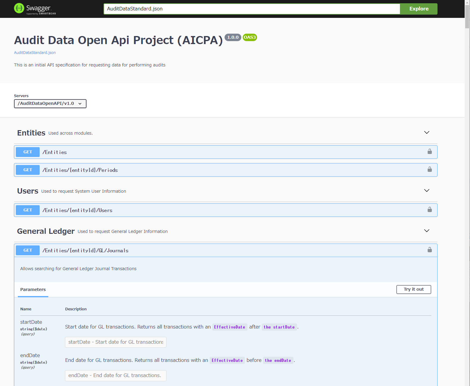 AuditDataOpenApiProject
