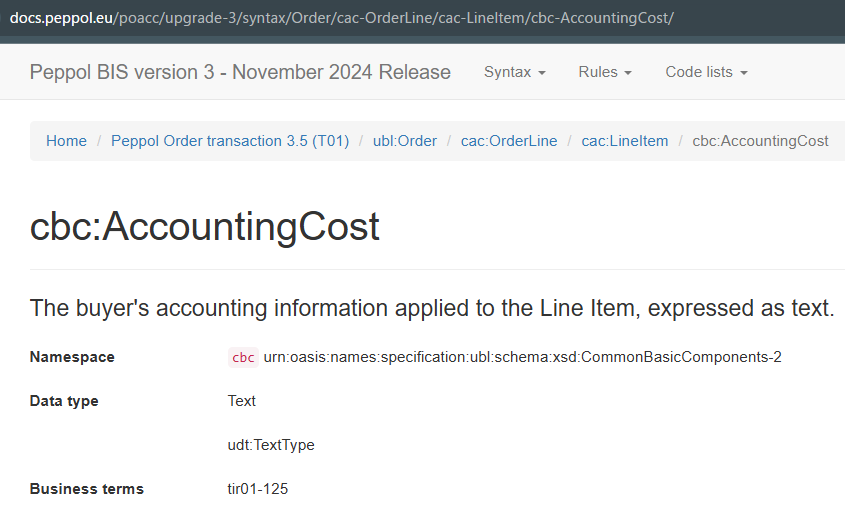 OrderLineAccountingCost