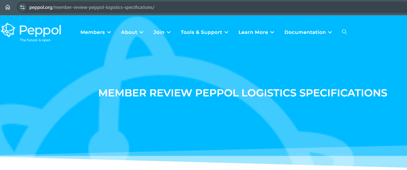 member review peppol logistics specifications