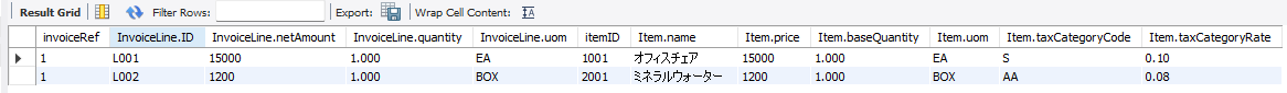 InvoiceLineFromStructuredCSV