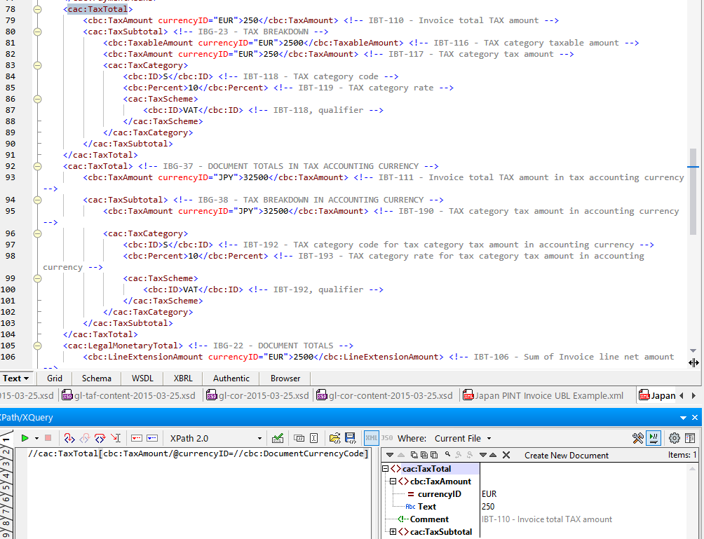 fig4 TaxTotal DocumentCurrencyCode